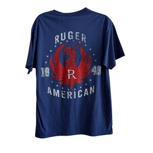 Ruger American Graphic Tshirt Navy Blue